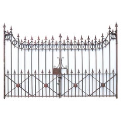 Used Victorian Wrought Iron Driveway Gates 322cm (10’5”)