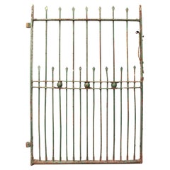 Antique Victorian Wrought Iron French Pedestrian Gate