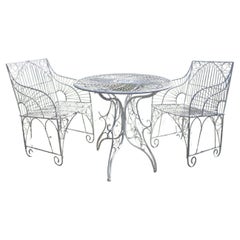 Victorian Wrought Iron Outdoor Chairs