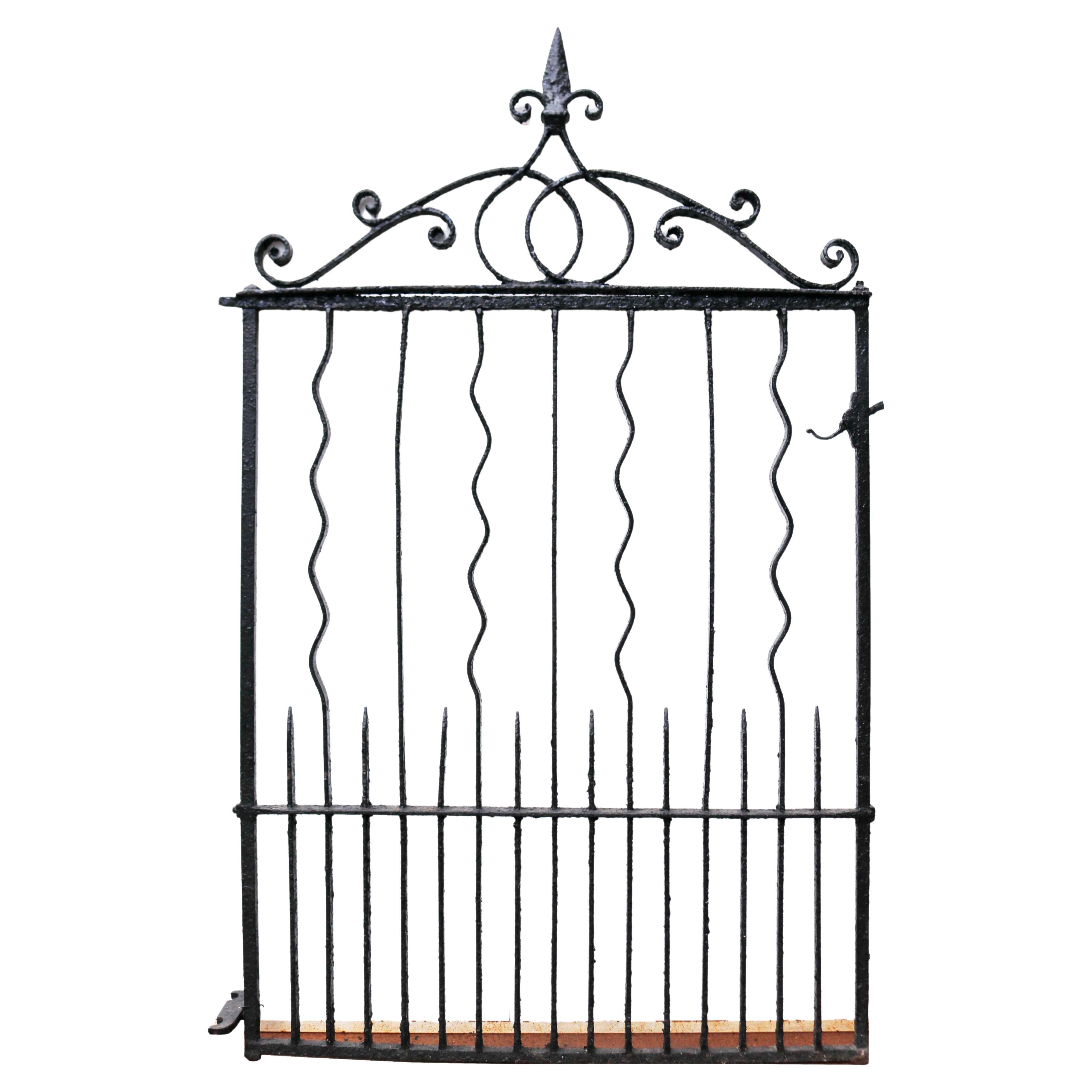 Victorian Wrought Iron Garden Gate For Sale