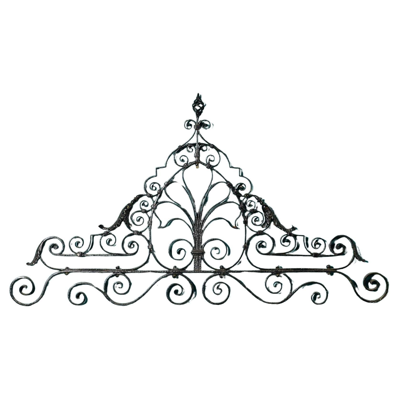 Derribo de puerta victoriana de hierro forjado
