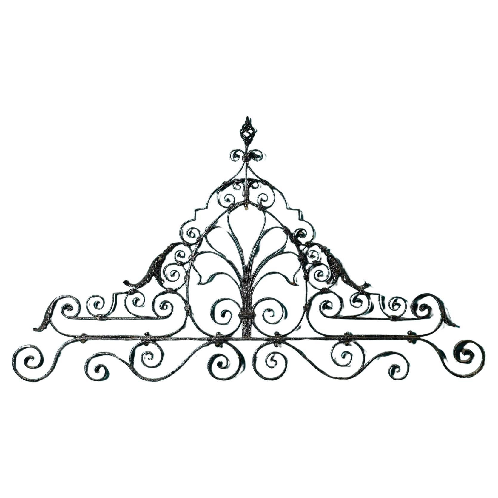 Victorian Wrought Iron Gate Overthrow