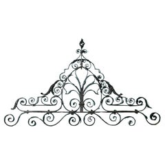 Used Victorian Wrought Iron Gate Overthrow