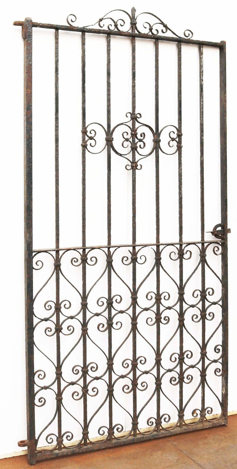 Victorian Wrought Iron Side Gate For Sale at 1stDibs