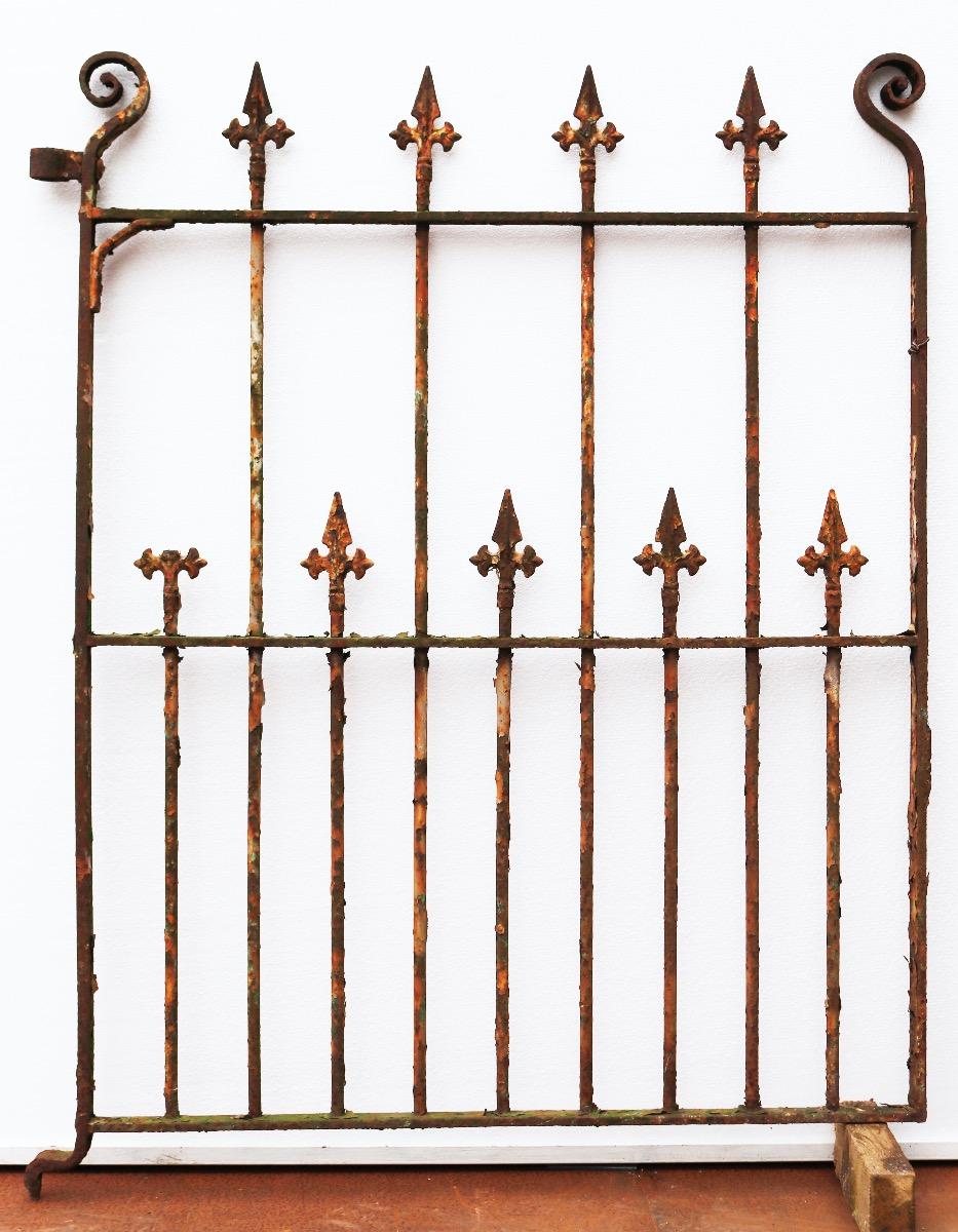 19th Century Victorian Wrought Iron Side Gate For Sale