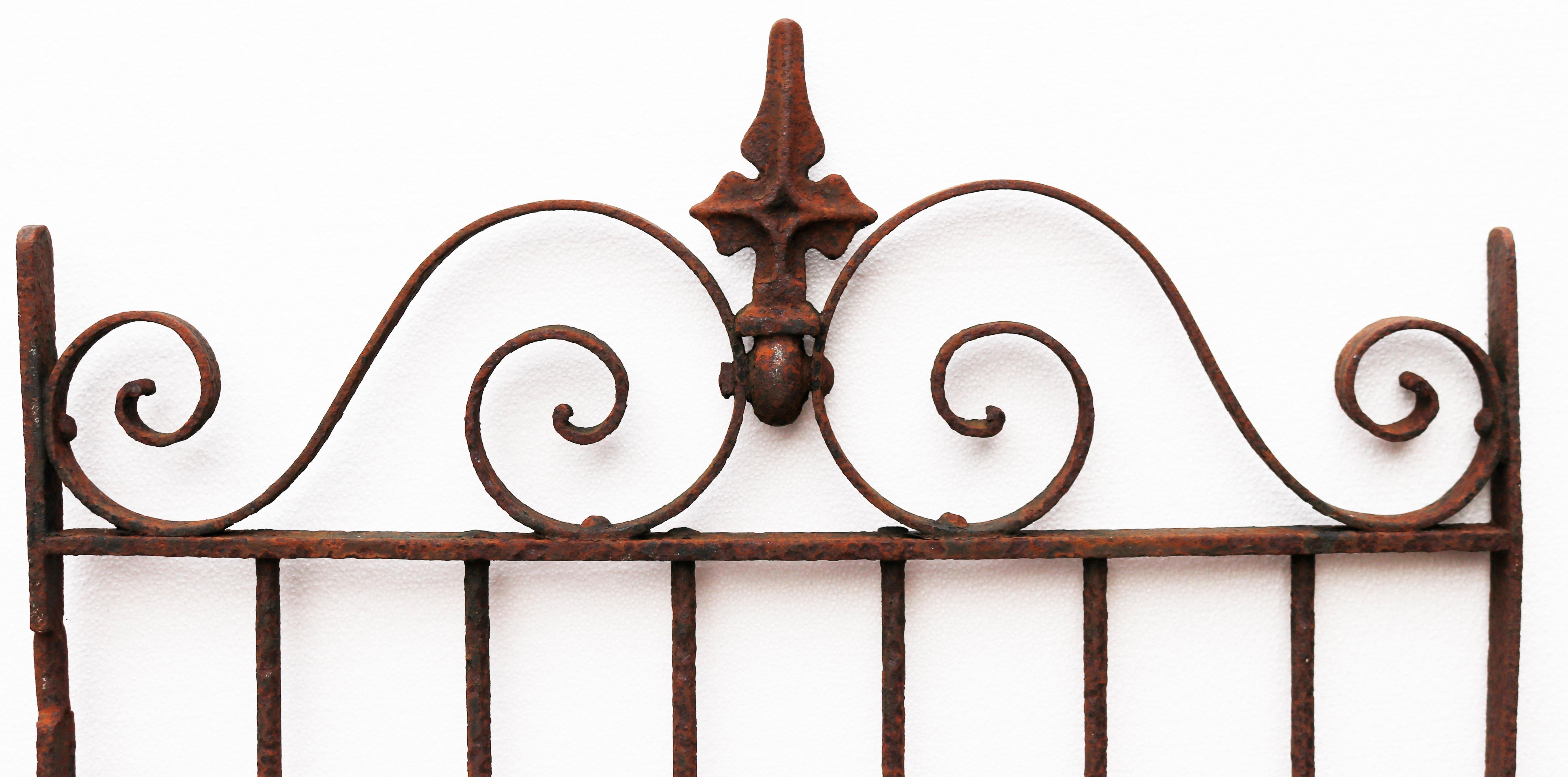 19th Century Victorian Wrought Iron Side Gate