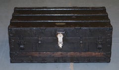 Victorian XX Sample Steamer Trunk Ca Taylor 130 Madison St Chicago Coffee Table
