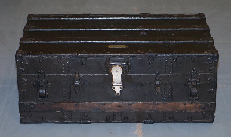 Victorian XX Sample Steamer Trunk Ca Taylor 130 Madison St Chicago
