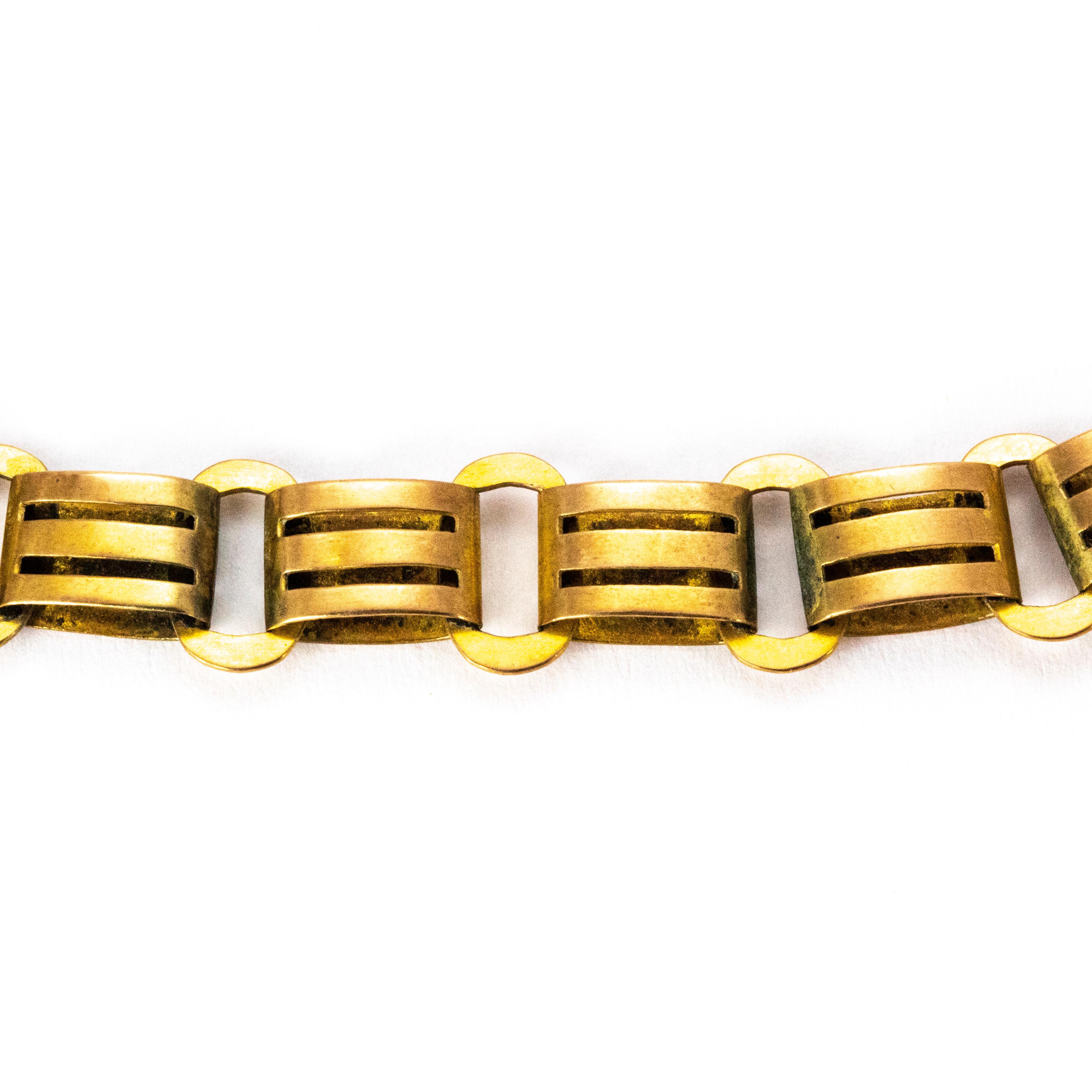 Women's or Men's Victorian Yellow Gold Collar