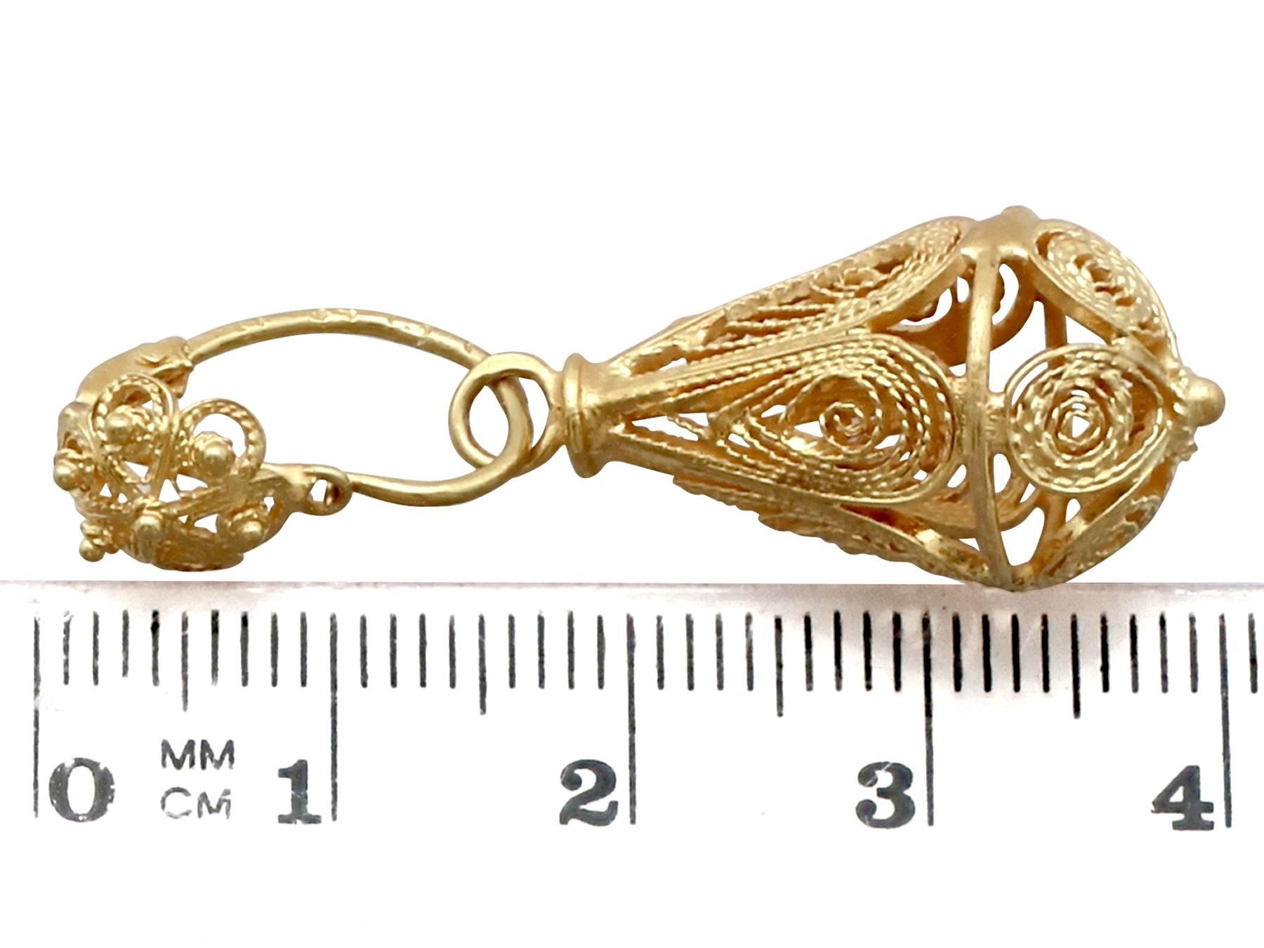 Victorian Yellow Gold Drop Earrings 1