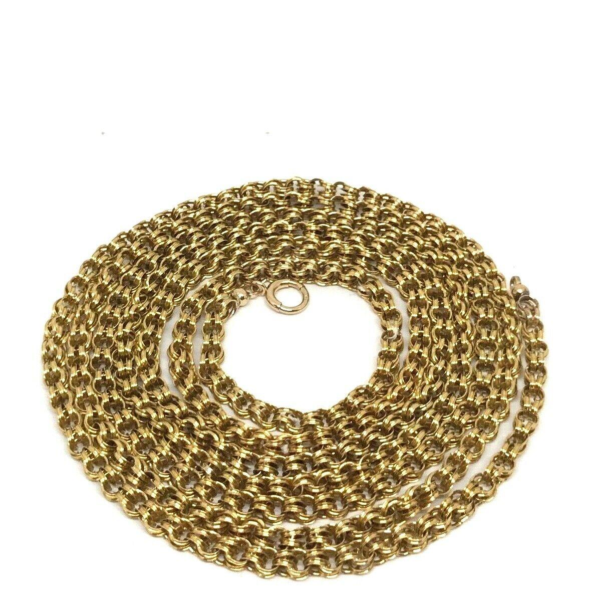 Victorian Yellow Gold Long Chain Necklace 2