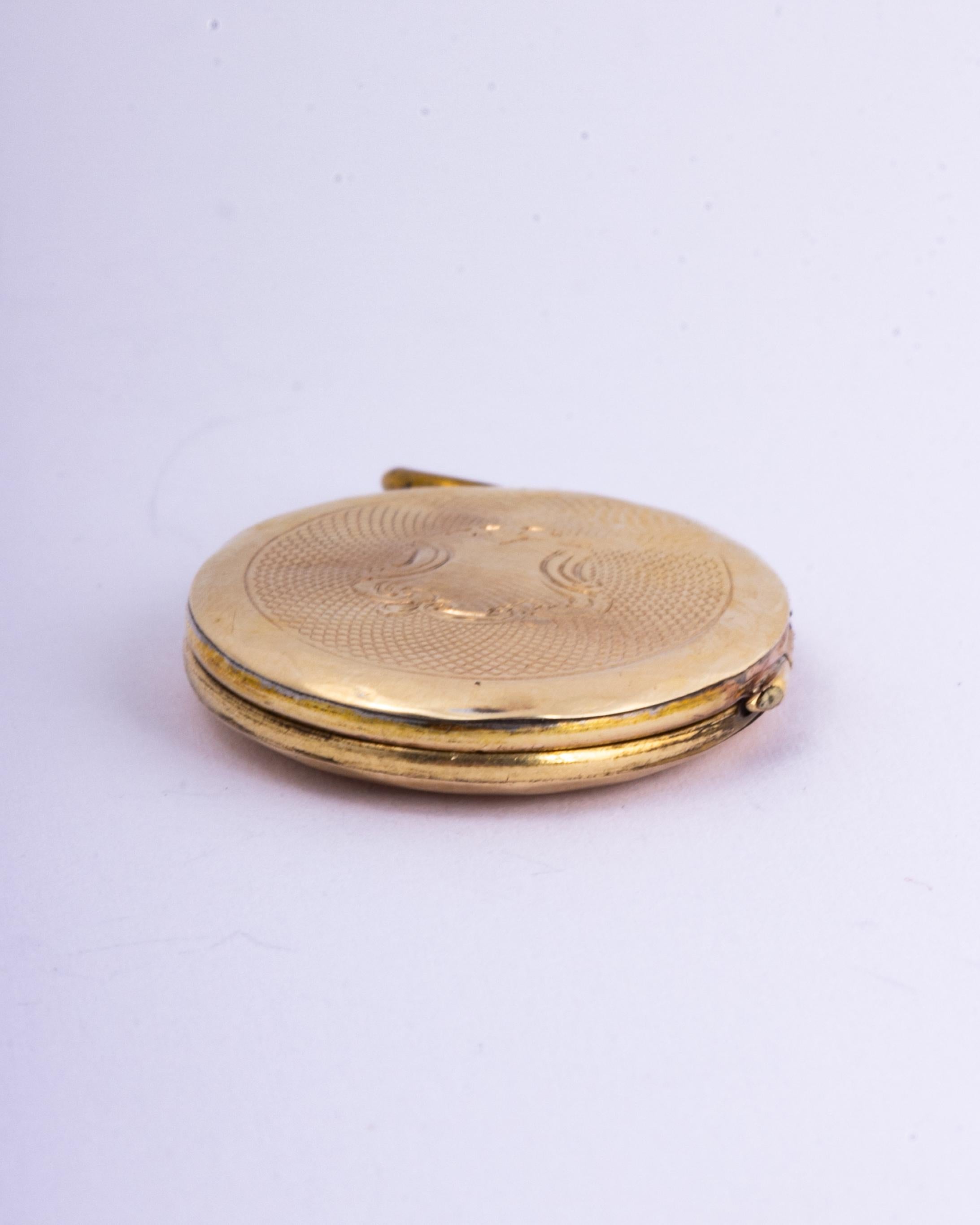 Relicario Victoriano Ornamentado de Oro Amarillo en venta 1