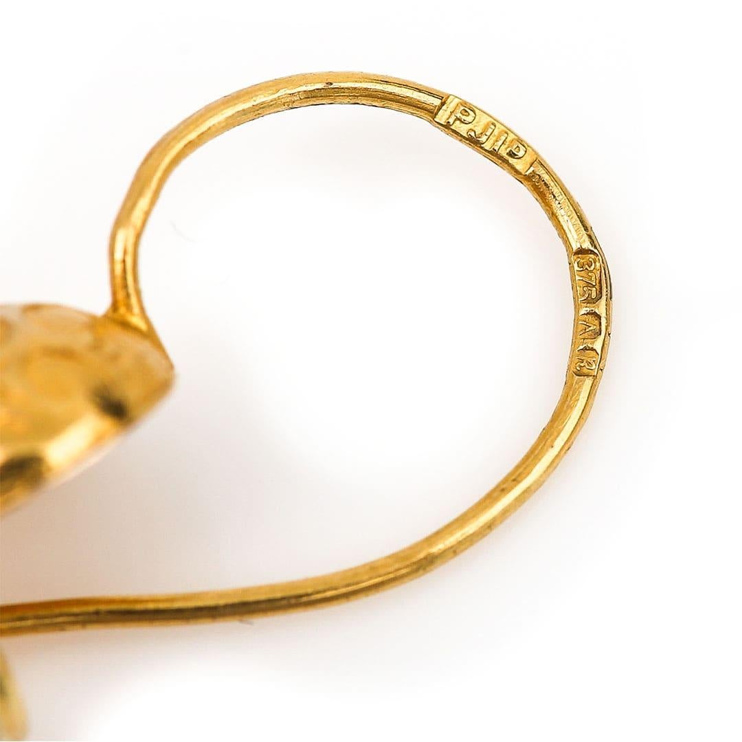 Women's Victorian Yellow Gold Tassel Drop Earrings Circa 1880
