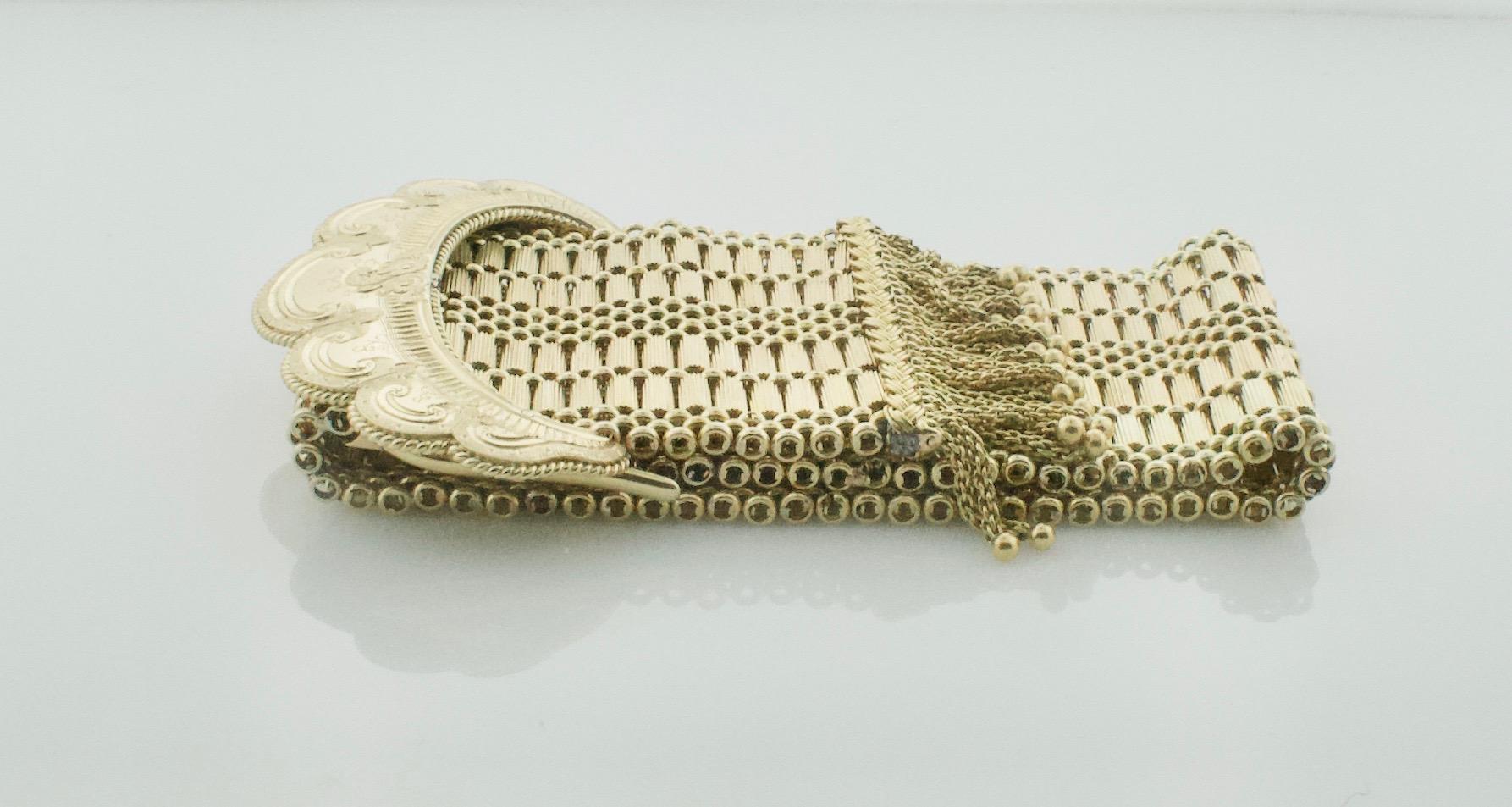 Breites viktorianisches Gelbgold-Armband, um 1871 1