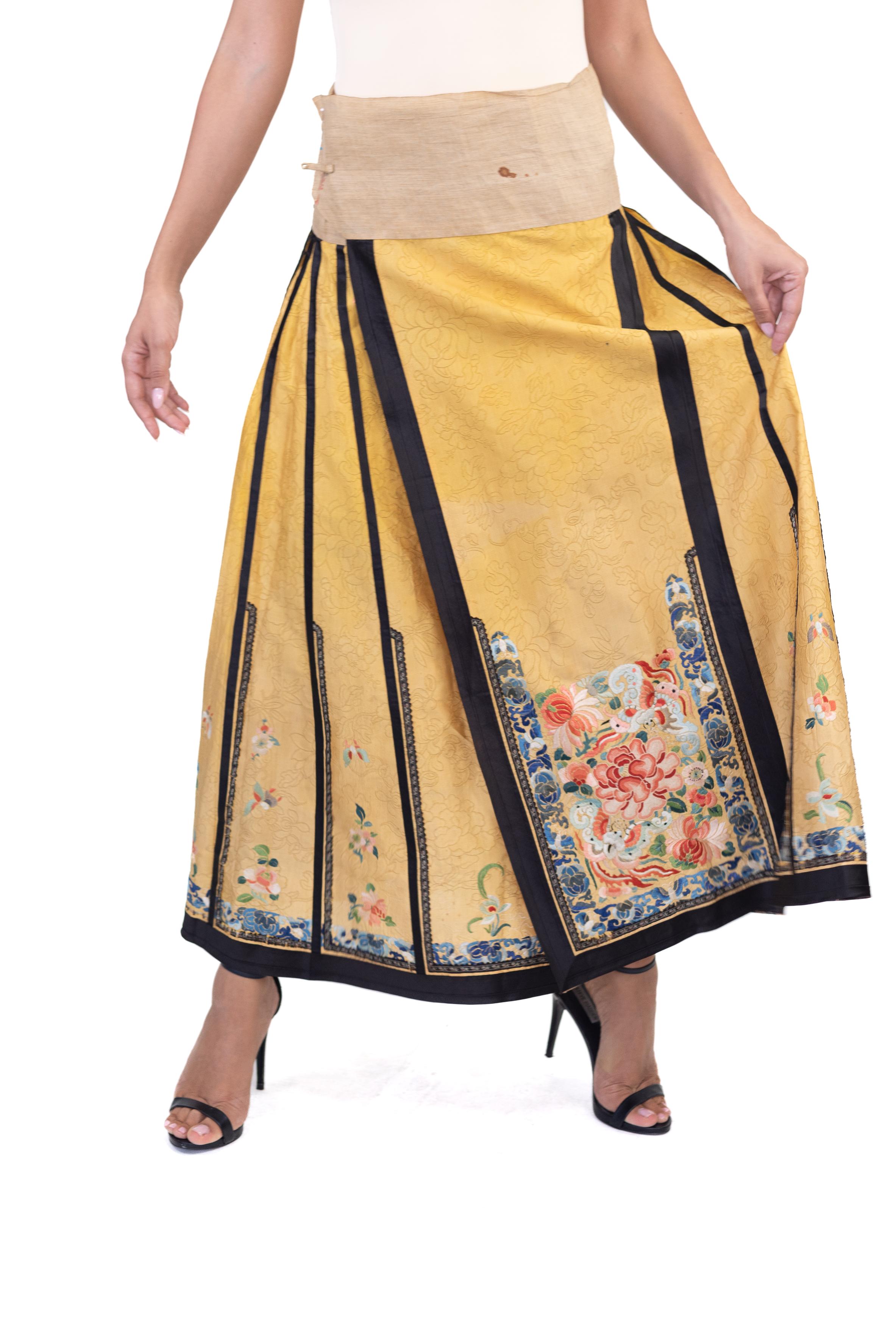chinese silk skirt