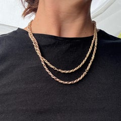 Victorian Yellow Metal Longuard Necklace