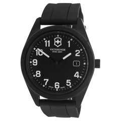 Schwarzes Edelstahl-Datum von Swiss Army