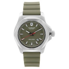 Victorinox Swiss Army I.N.O.X. Steel Green Dial Mens Quartz Watch 241683.1