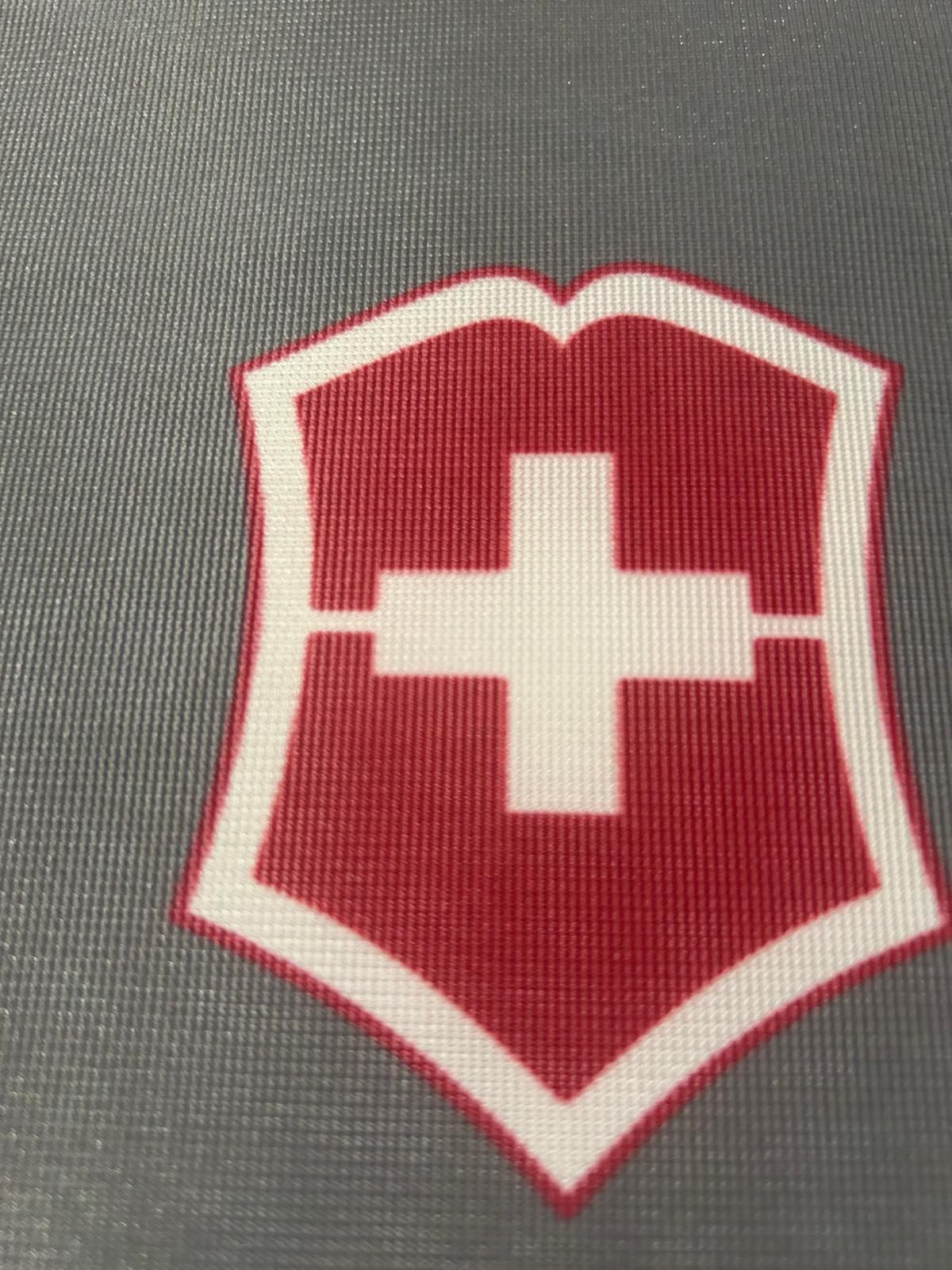 Contemporary Victorinox Swiss Army Knife Fabric Poster, 2000s For Sale