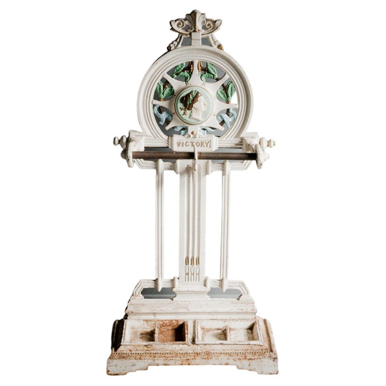 Victory Embossed Cast Iron Umbrella Stand For Sale at 1stDibs