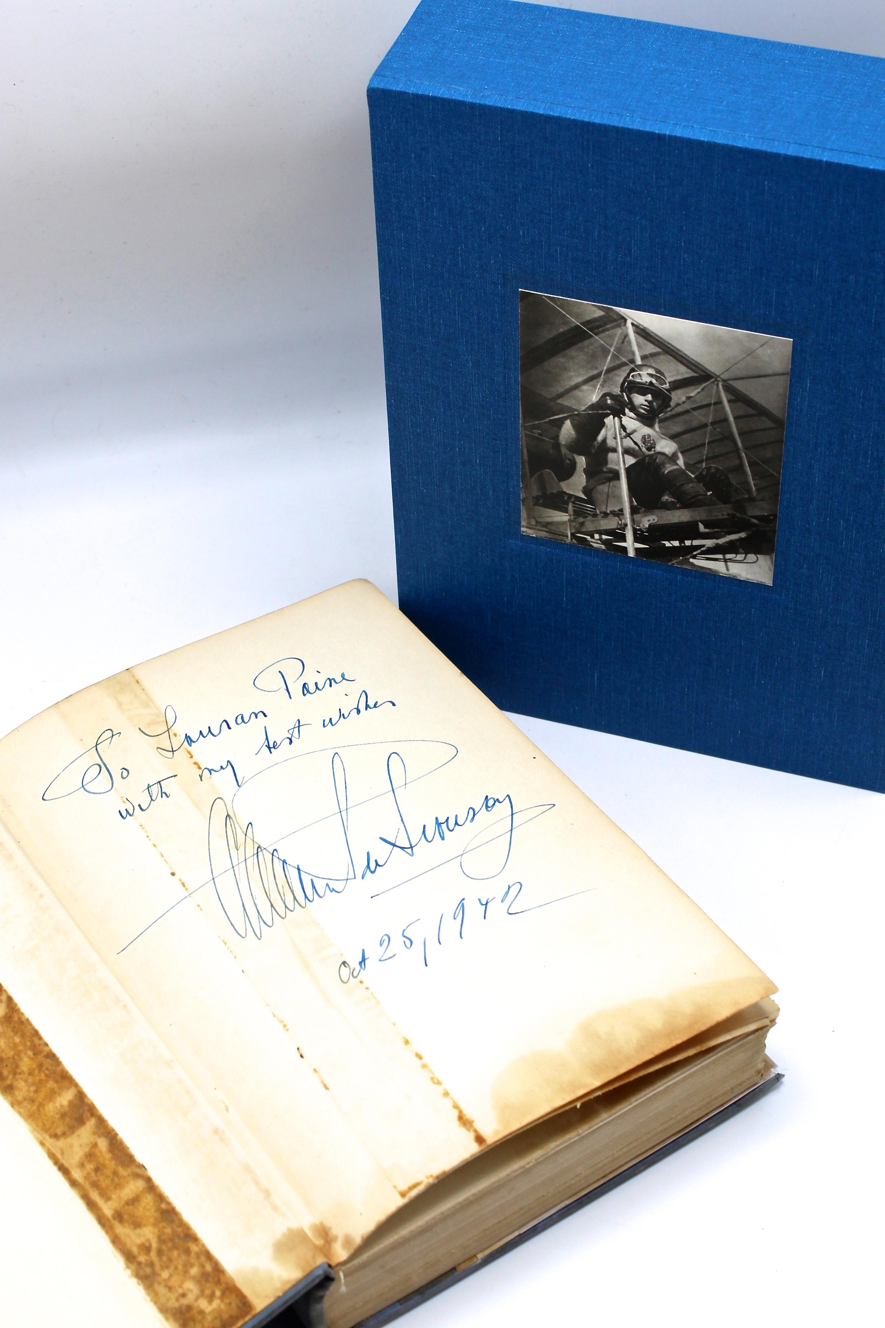 De Seversky, Alexander. Victory Through Air Power. New York: Simon and Schuster, 1942. Signed first edition, first printing. Original dust jacket. Presented in custom matching slipcase.

This first edition, first printing of Victory Through Air