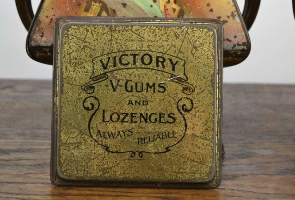 British Colonial Victory V Gums Tins, England, Early 20th Century, Pair of For Sale