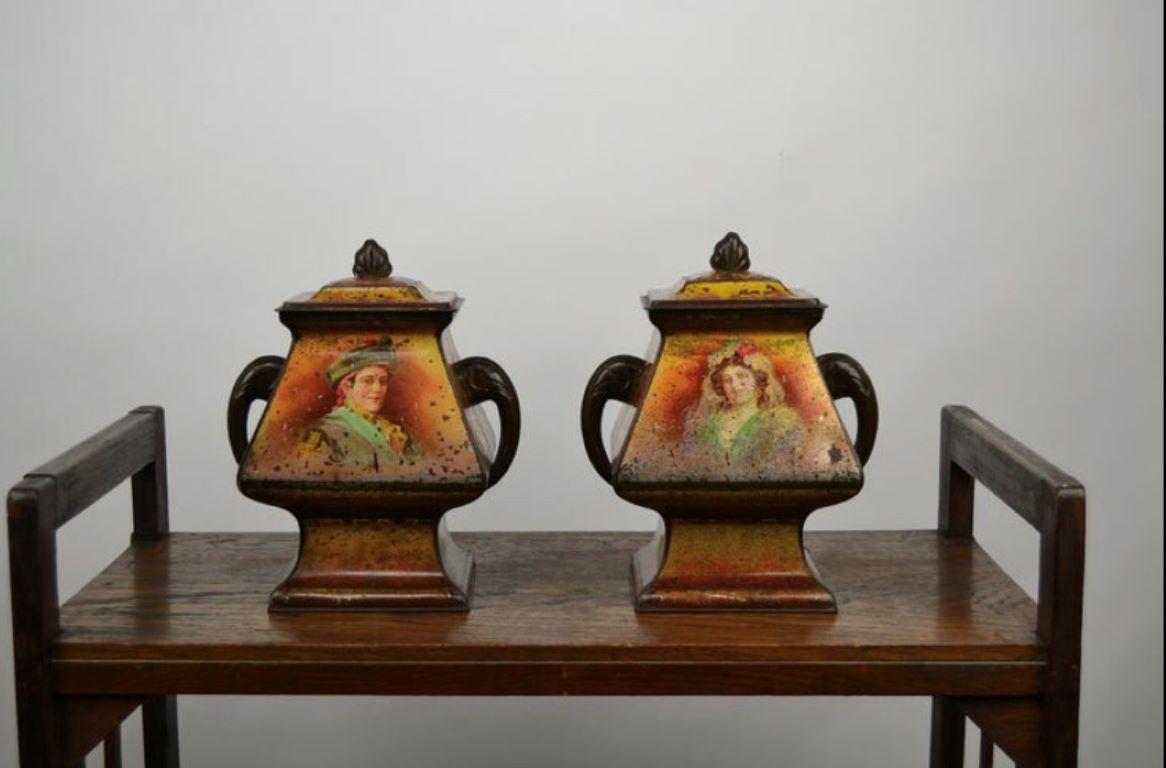 English Victory V Gums Tins, England, Early 20th Century, Pair of For Sale