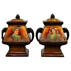 Victory V Gums Tins, England, Early 20th Century, Pair of
