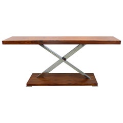 Victura Console Table Made in Italy of Palisades Solid Wood by Mobilidea