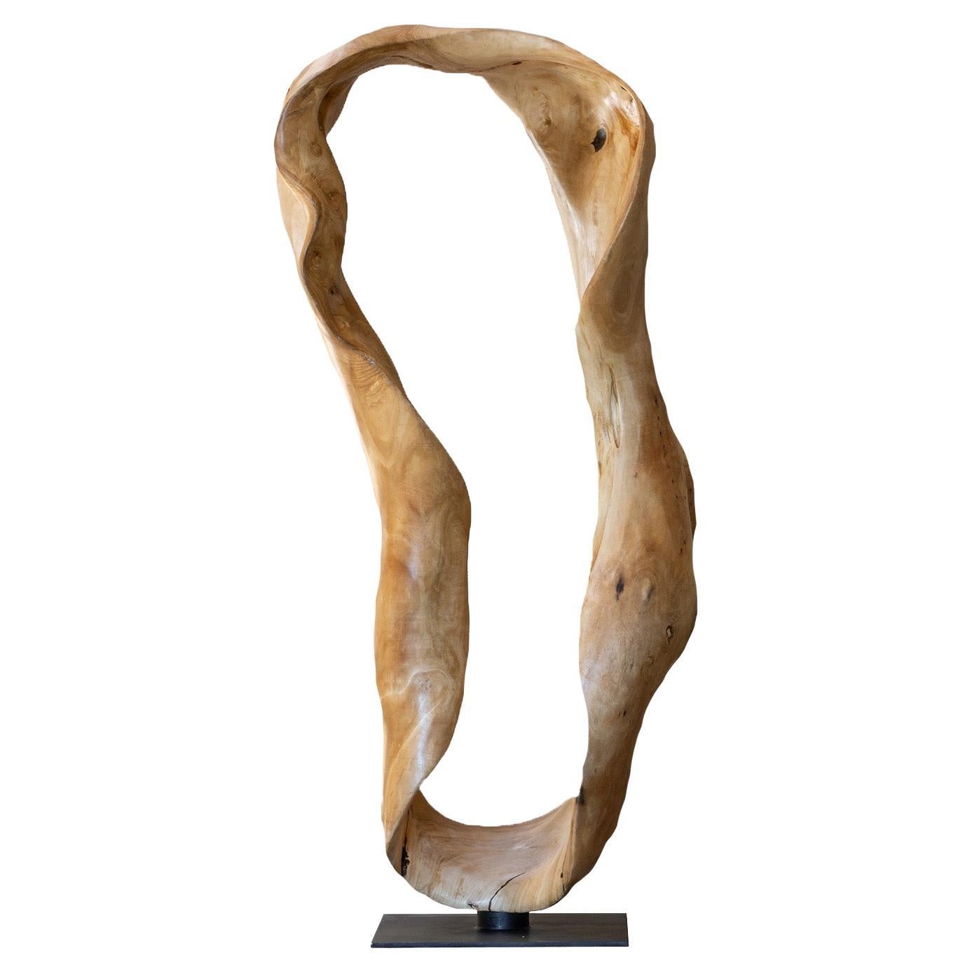Vida Aged Wood Sculpture by CEU Studio, Represented by Tuleste Factory For Sale