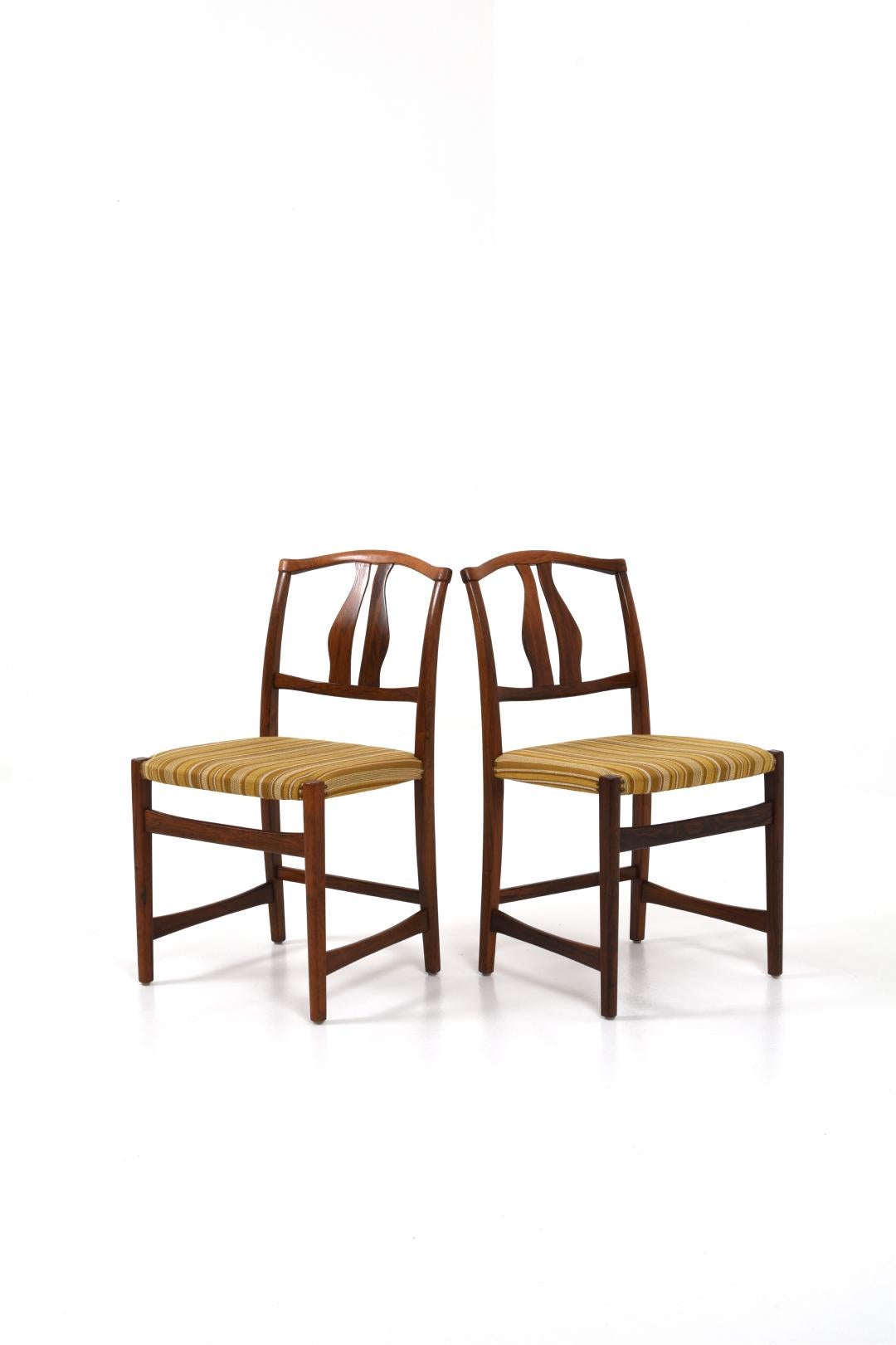 Scandinavian Modern Vidar Dining Chairs by Carl Malmsten, set of 6 For Sale