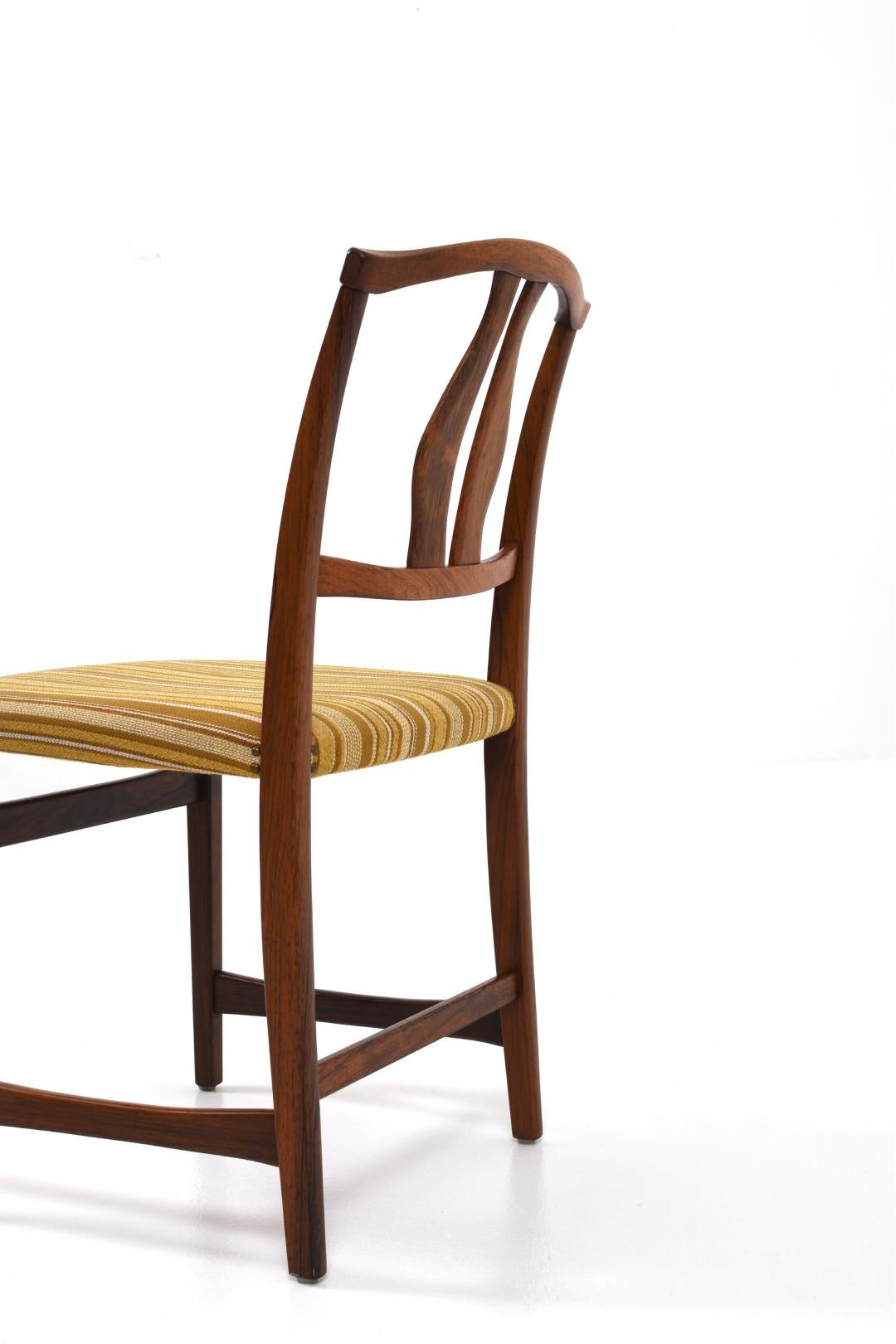 Vidar Dining Chairs by Carl Malmsten, set of 6 In Good Condition For Sale In Göteborg, SE
