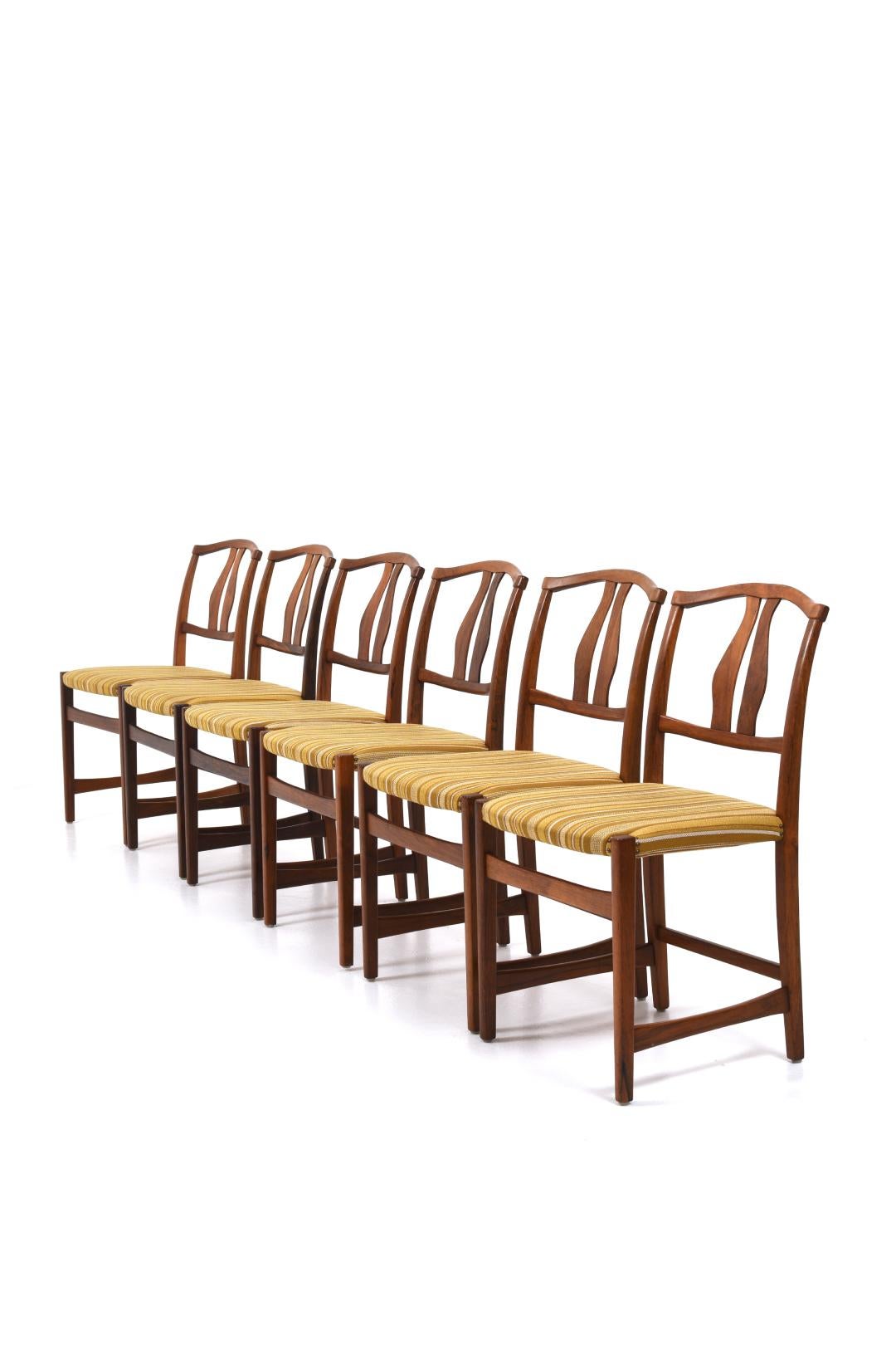Vidar Dining Chairs by Carl Malmsten, set of 6 For Sale 1