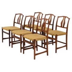 Used Vidar Dining Chairs by Carl Malmsten, set of 6