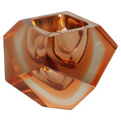 Vide-Poche Ashtray Murano Glass Flavio Poli Midcentury Italian Design 1970s