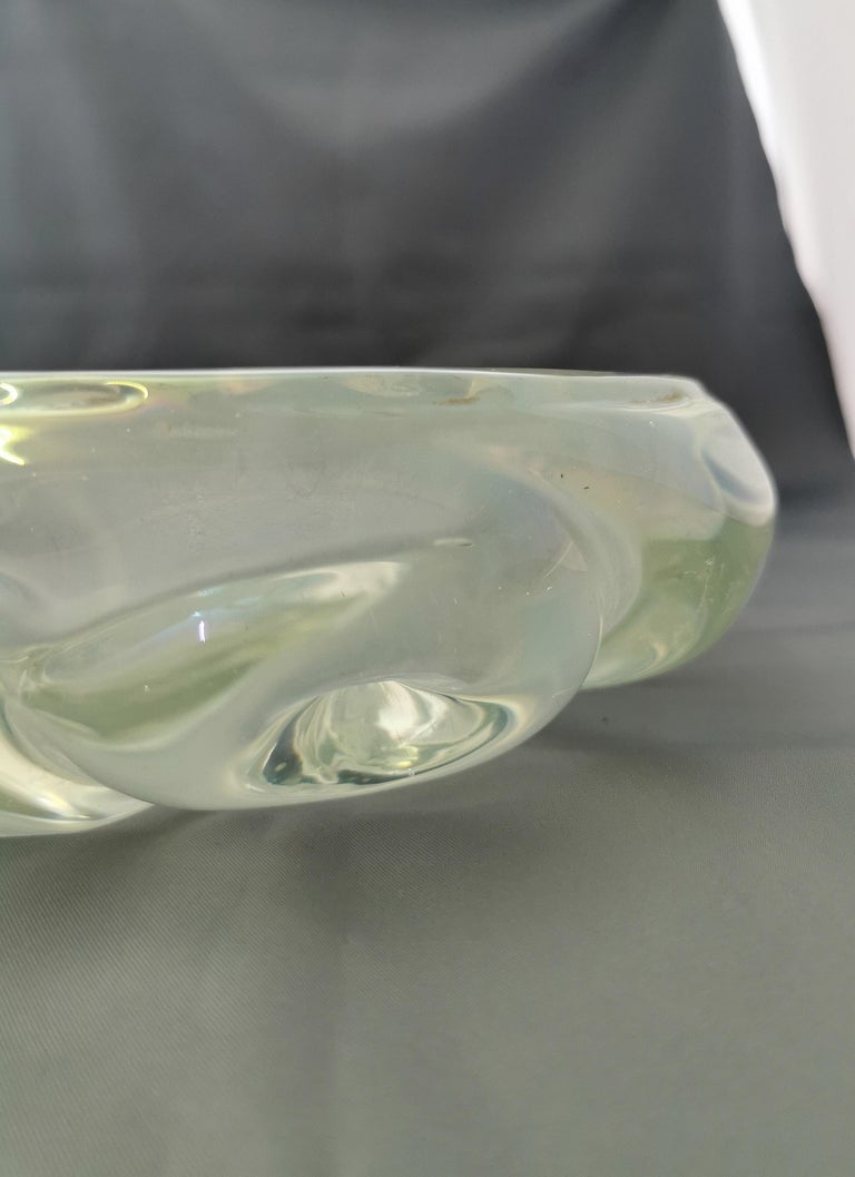 20th Century Vide-Poche Ashtray Murano Glass Seguso Transparent Midcentury, Italy, 1960s
