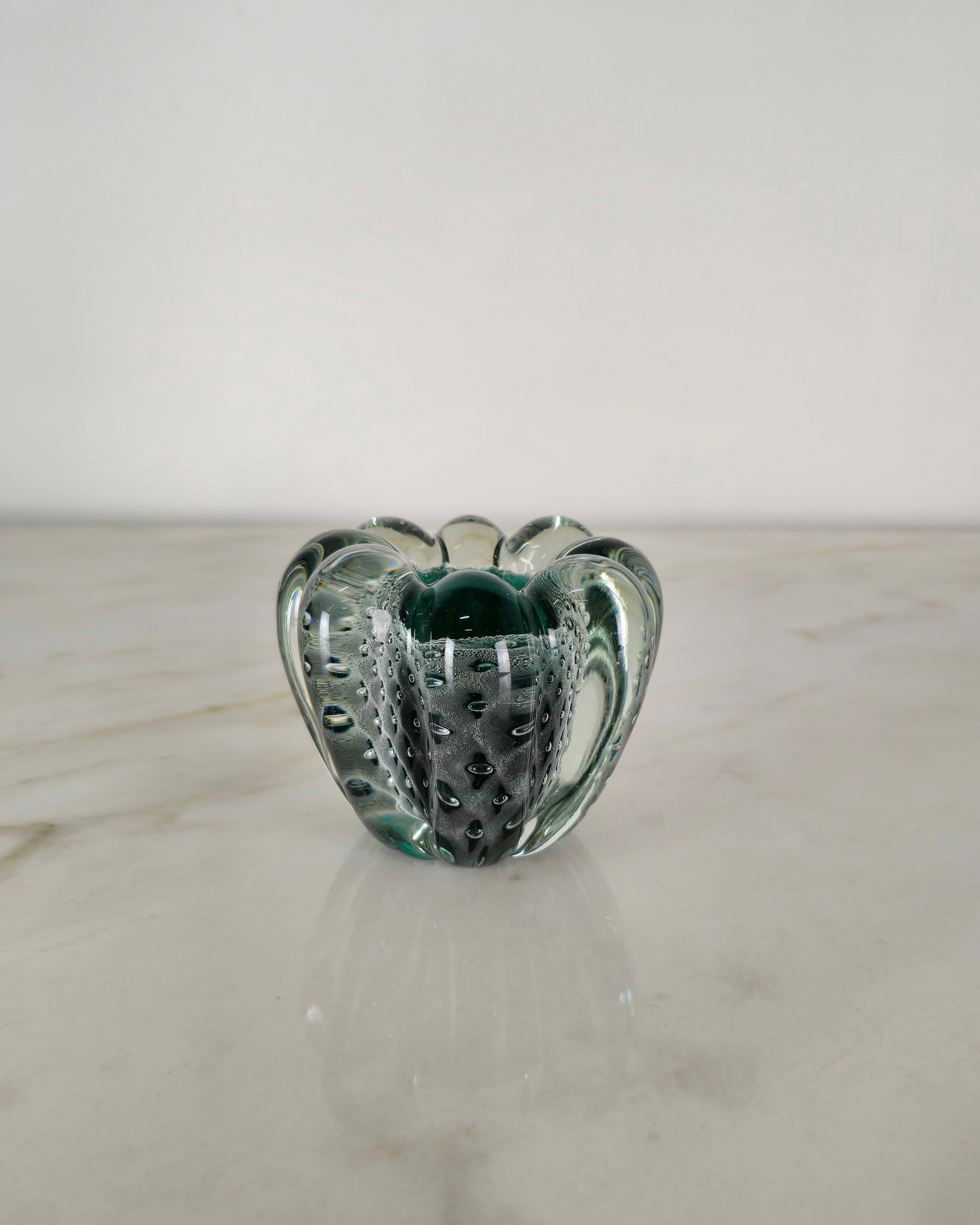 Seguso Vide-Poche Ashtrays Decorative Objects Murano Glass Midcentury Set of 3 For Sale 2