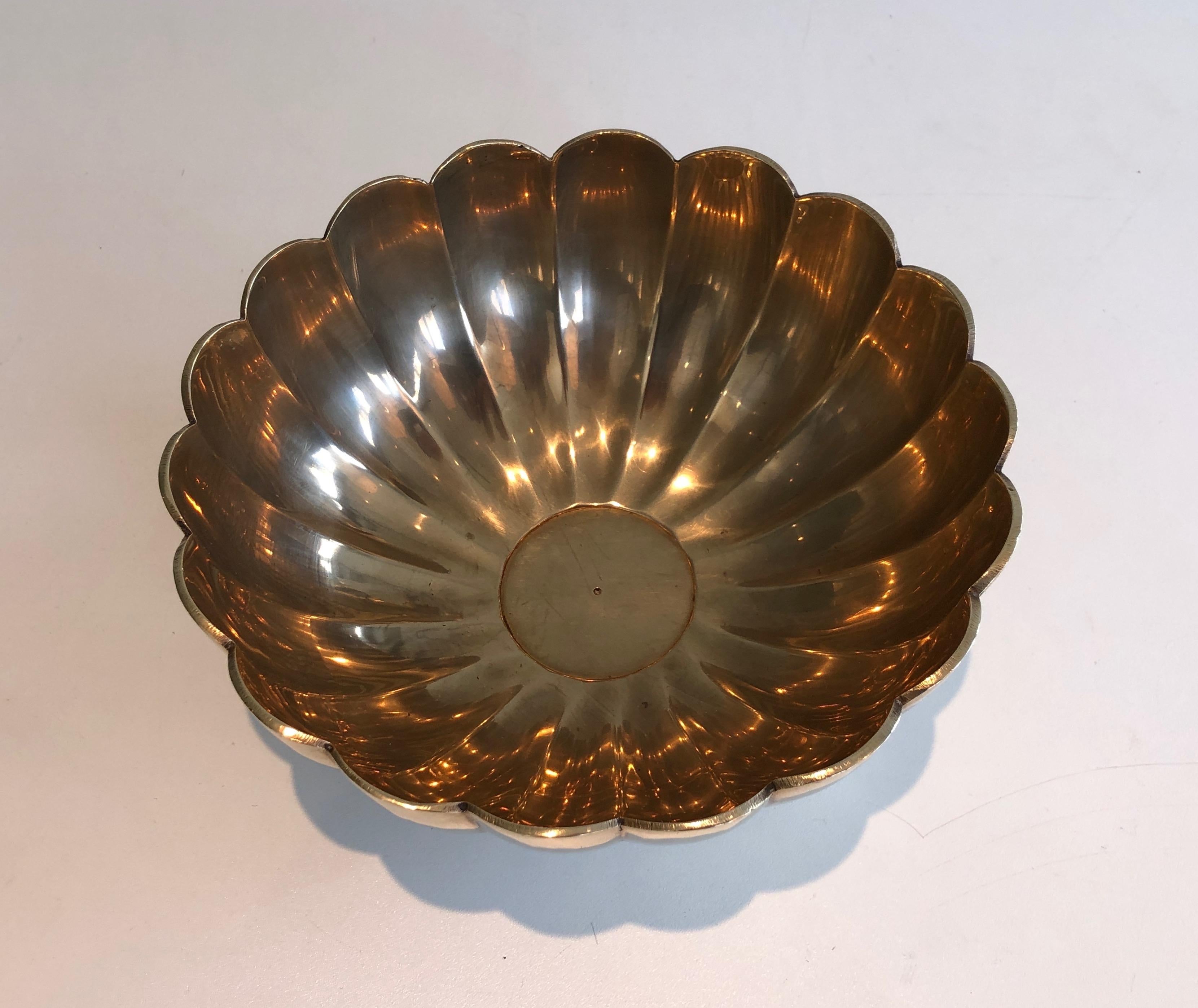 Late 20th Century Vide-Poche Brass Bowl