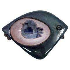 Vide Poche de Robert & Jean Cloutier, Cerámica vidriada azul, Francia