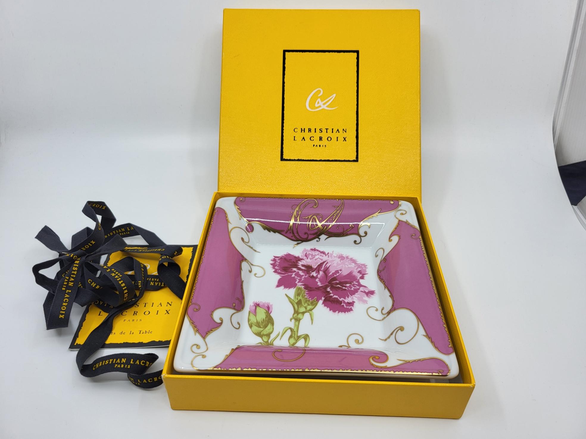 Vide poche Christian Lacroix en porcelaine série 