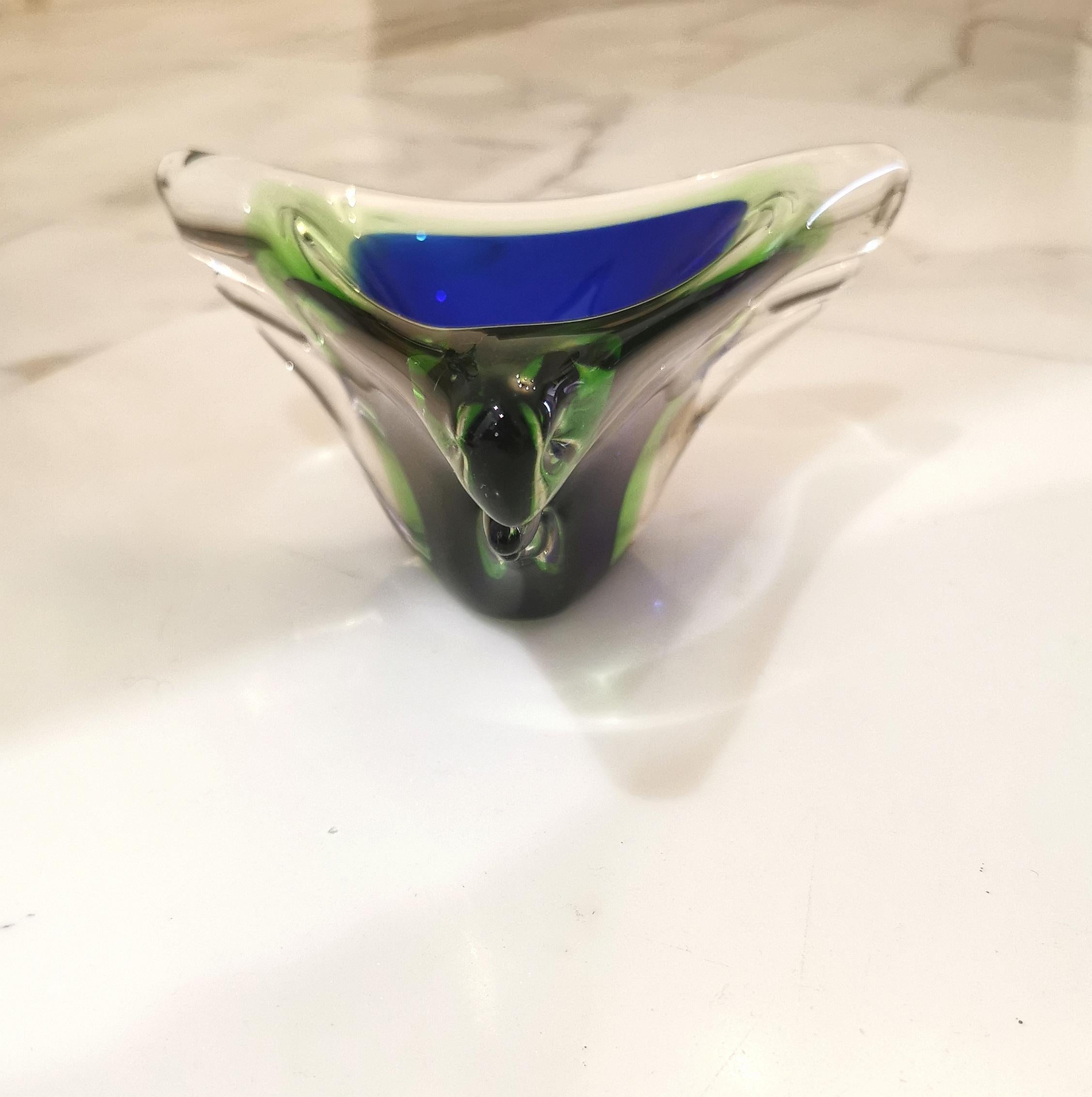 Vide-Poche Decorative Object Murano Glass Sommerso Midcentury Italy, 1970s For Sale 4