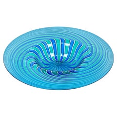 Vide-Poche Dish Murano Glass "A Canne" by Orlando Zennaro, Italy, 1970s