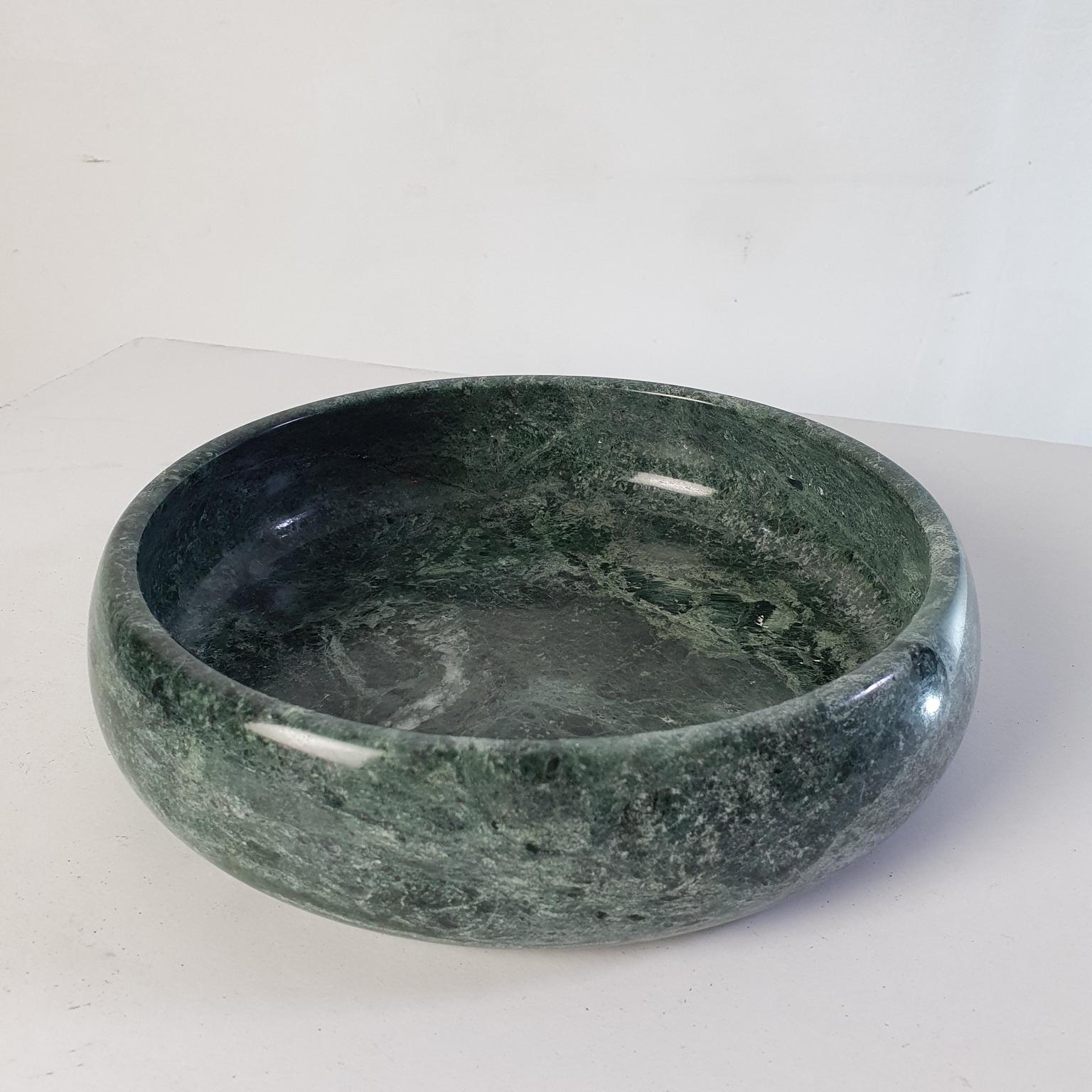 Italian Large Bowl in Green Marble 1