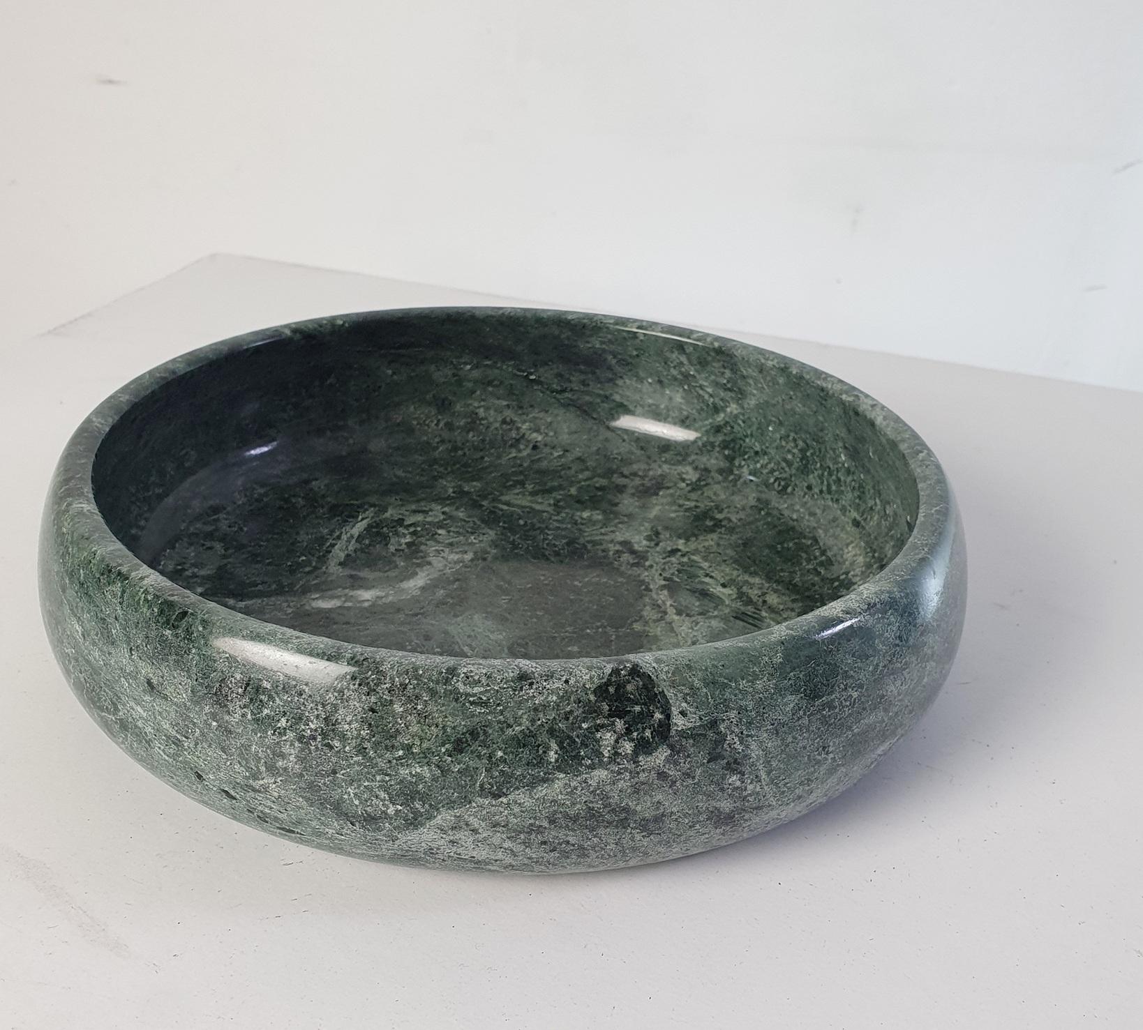 Italian Large Bowl in Green Marble 4