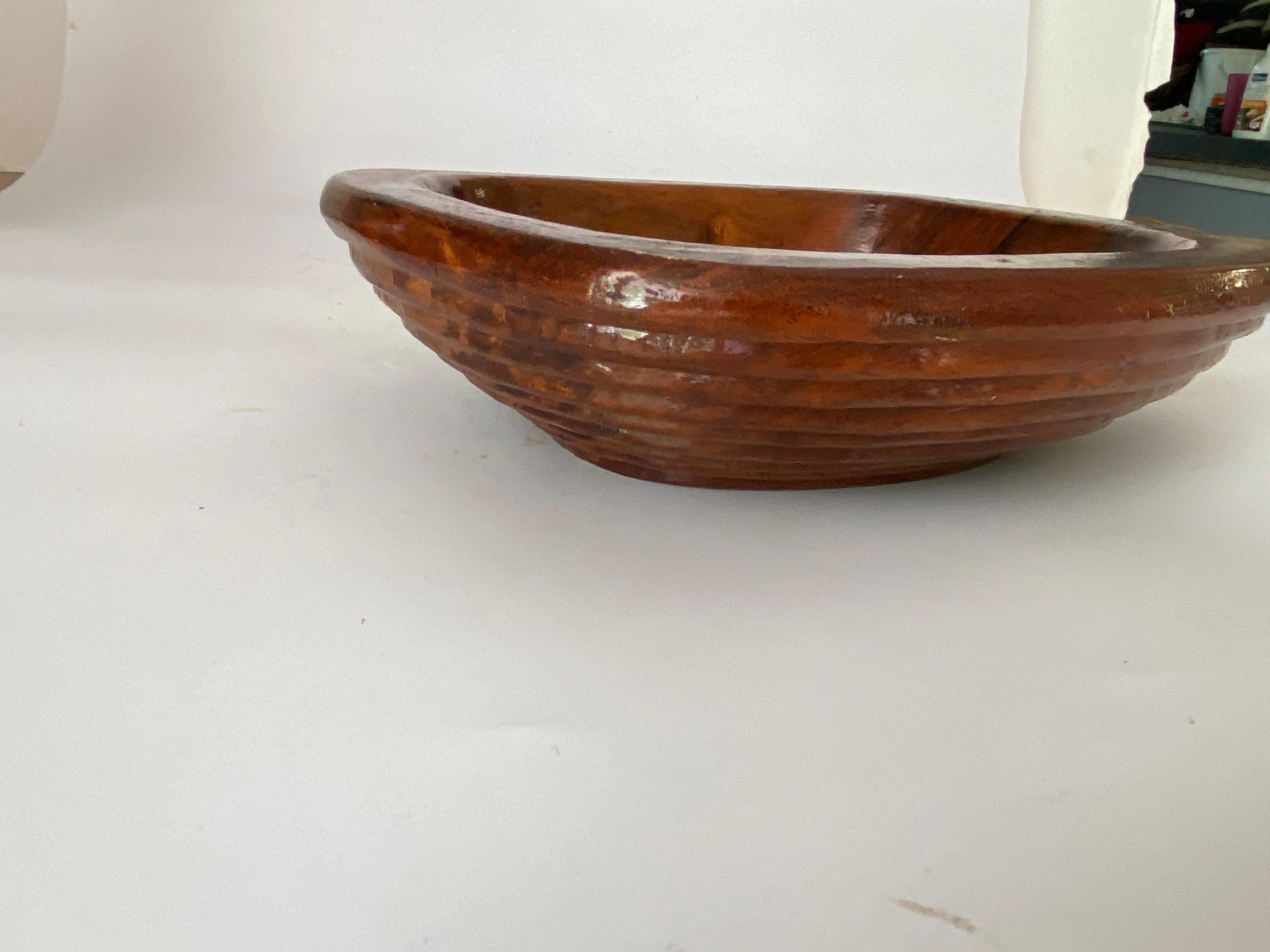 Mid-20th Century Vide Poche Minimalist in Wood France 1960 Brown Color For Sale