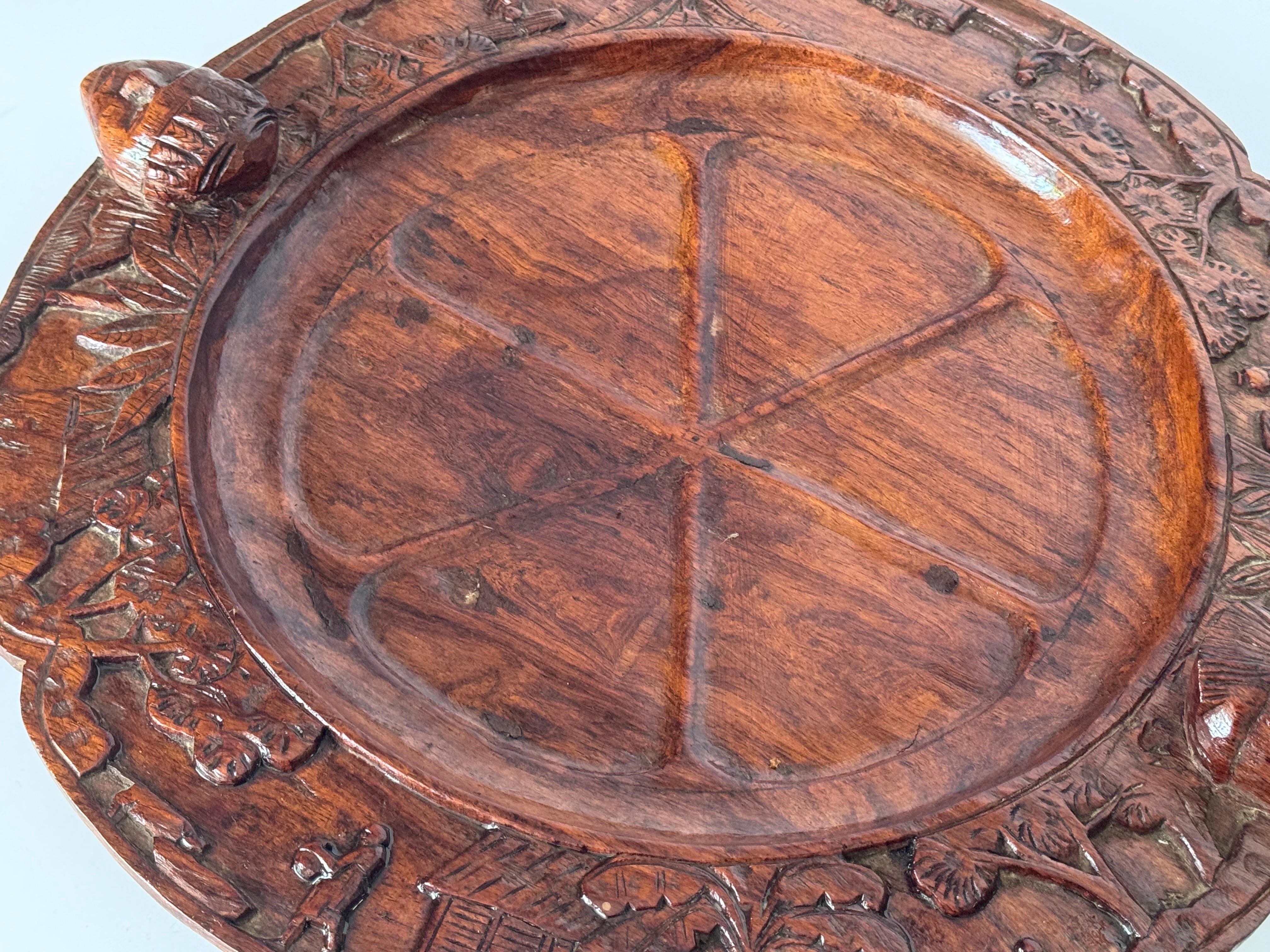 Vide Poche Minimalist in Wood Gabon 1950 Brown Farbe im Zustand „Gut“ im Angebot in Auribeau sur Siagne, FR