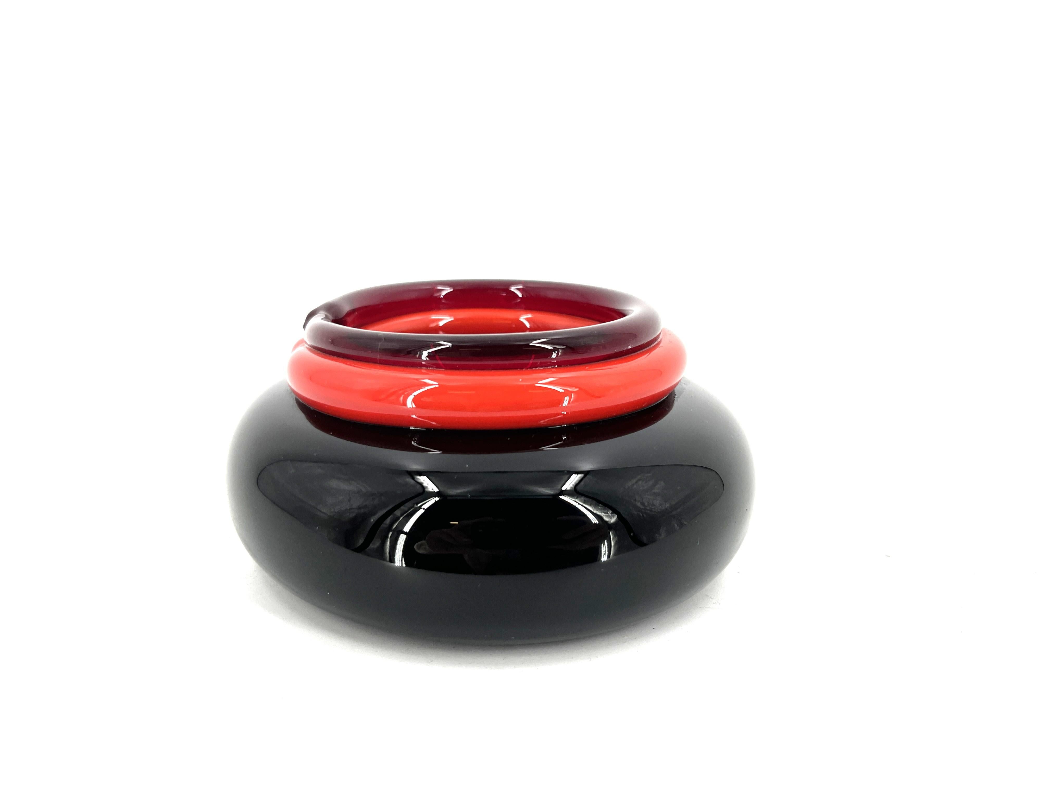 Vide poche or ashtray by Ettore Sottsass for Venini, 1990s For Sale 1