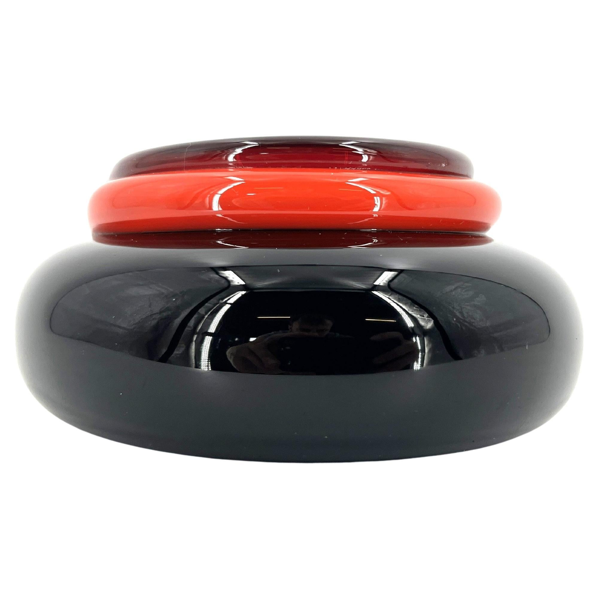 Vide poche or ashtray by Ettore Sottsass for Venini, 1990s For Sale