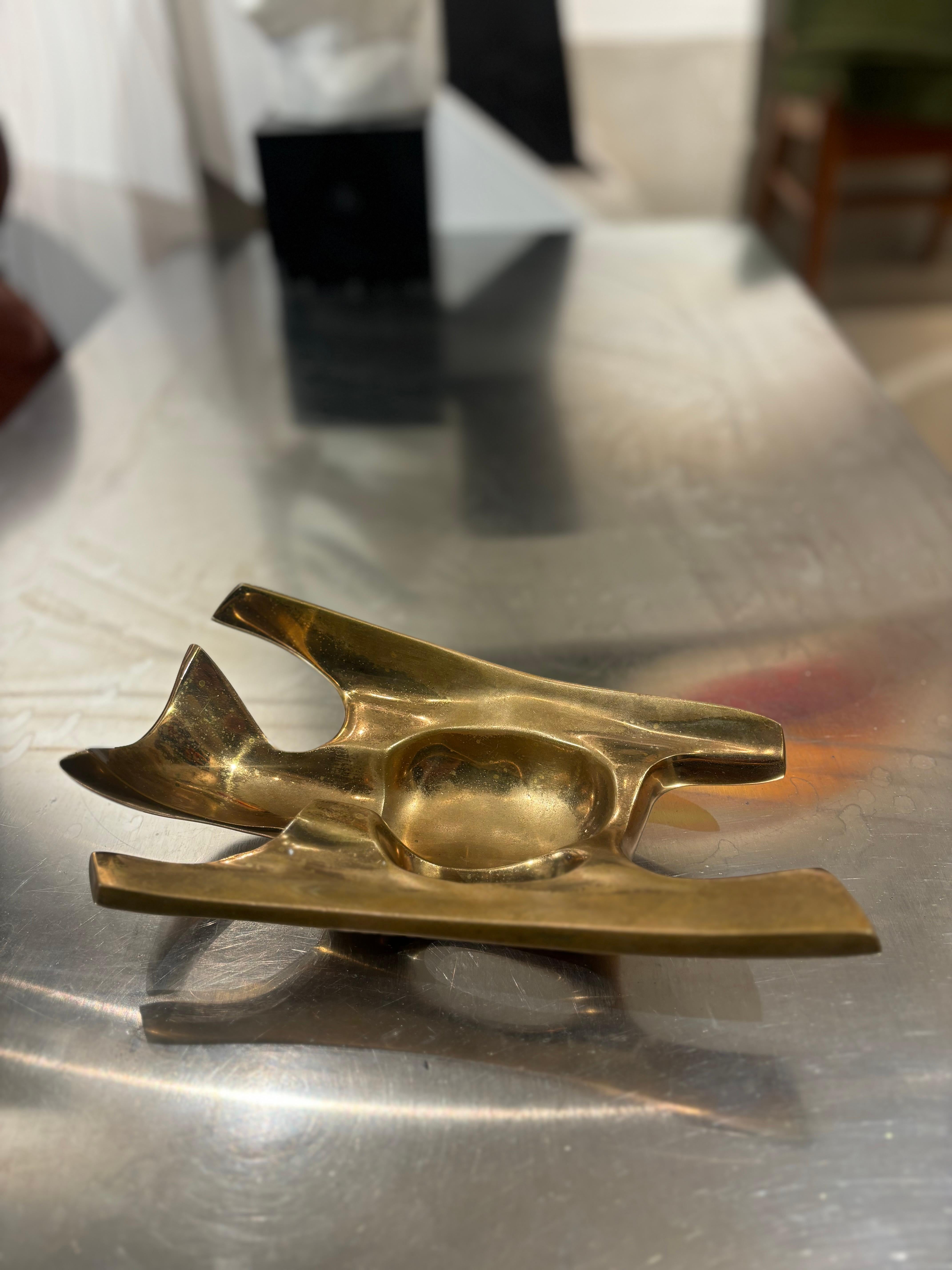 Vide poche oder Aschenbecher von Fred Brouard (Bronze)