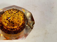 Vide Poche oder Aschenbecher in  Kunstglas Venedig Brown Farbe Italien Murano 1970